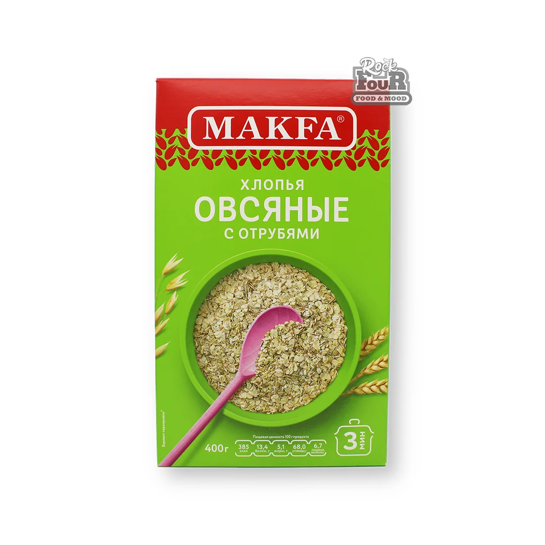 Oatmeal flakes with bran "Makfa" 400g
